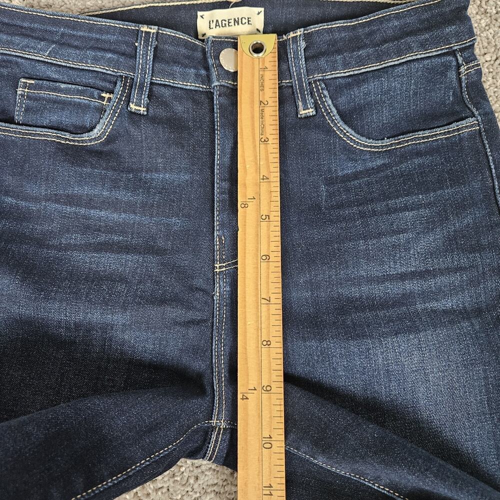 L' Agence Jeans Womens 26 Blue Margot High Rise Skinny Normcore Minimalist - Picture 7 of 10